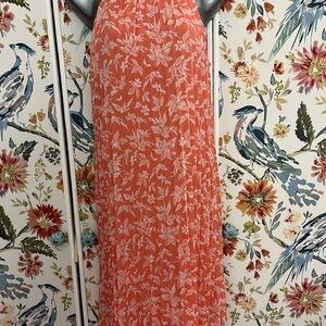 Cato Coral and White Floral Dress